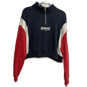 H&M Oversized Long Sleeve Athletic Sweater with Zipper in EUC (XL)